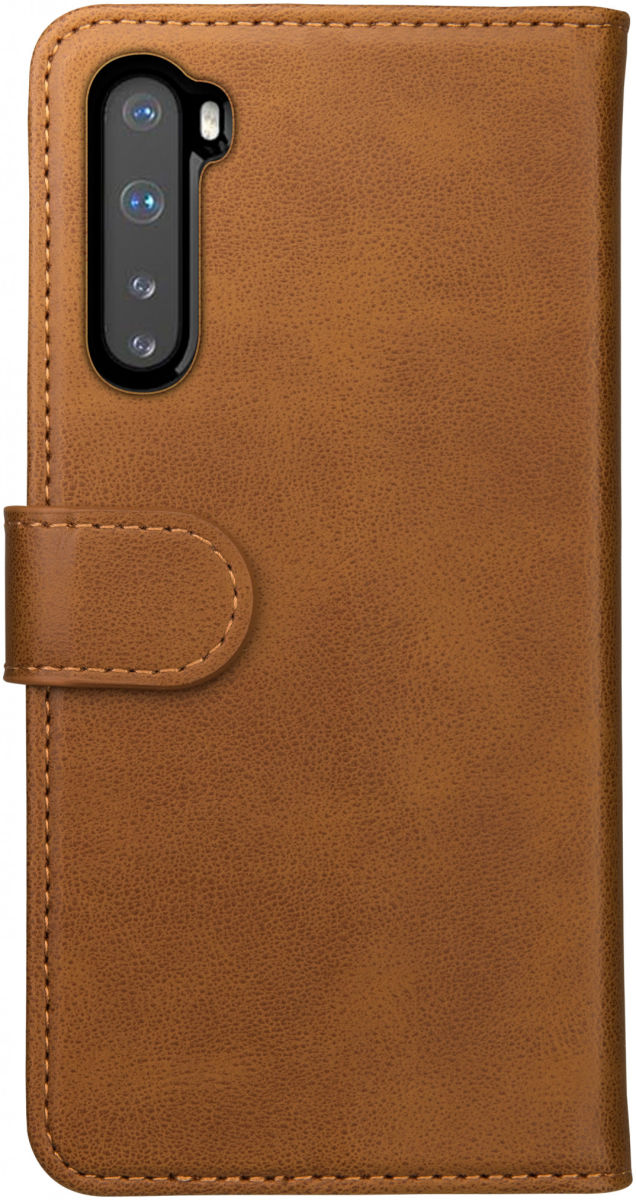 Rosso Element OnePlus Nord Hoesje Book Cover Wallet Case Lichtbruin afbeelding 2