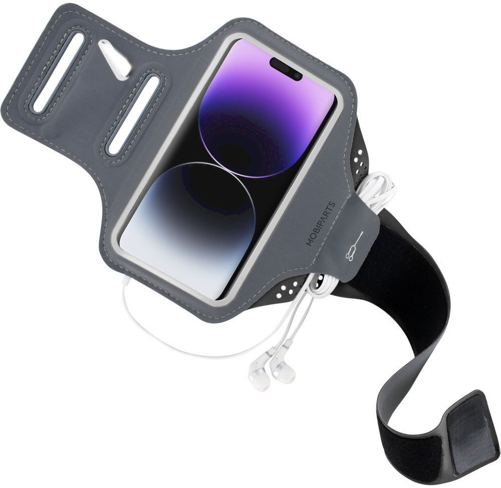 Mobiparts Comfort Fit Armband Universeel Sporthoesje Telefoons Zwart afbeelding 2