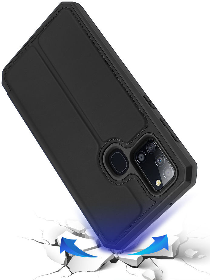 Dux Ducis Skin X Series Samsung Galaxy A21s Hoesje Zwart afbeelding 4