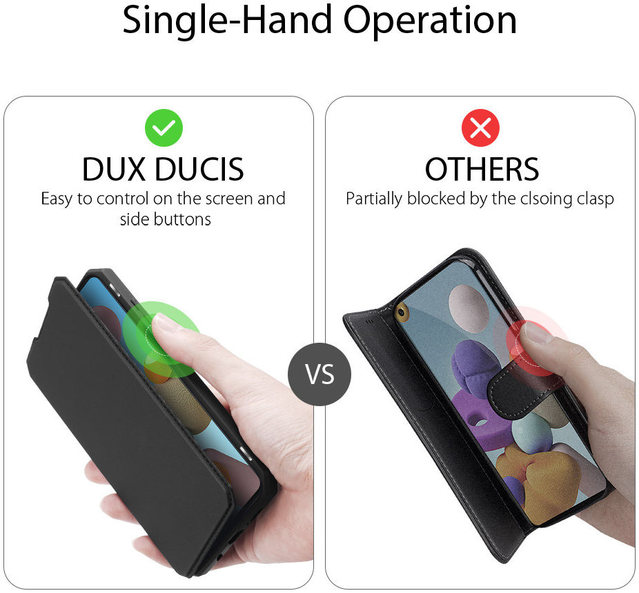 Dux Ducis Skin X Series Samsung Galaxy A21s Hoesje Zwart afbeelding 8