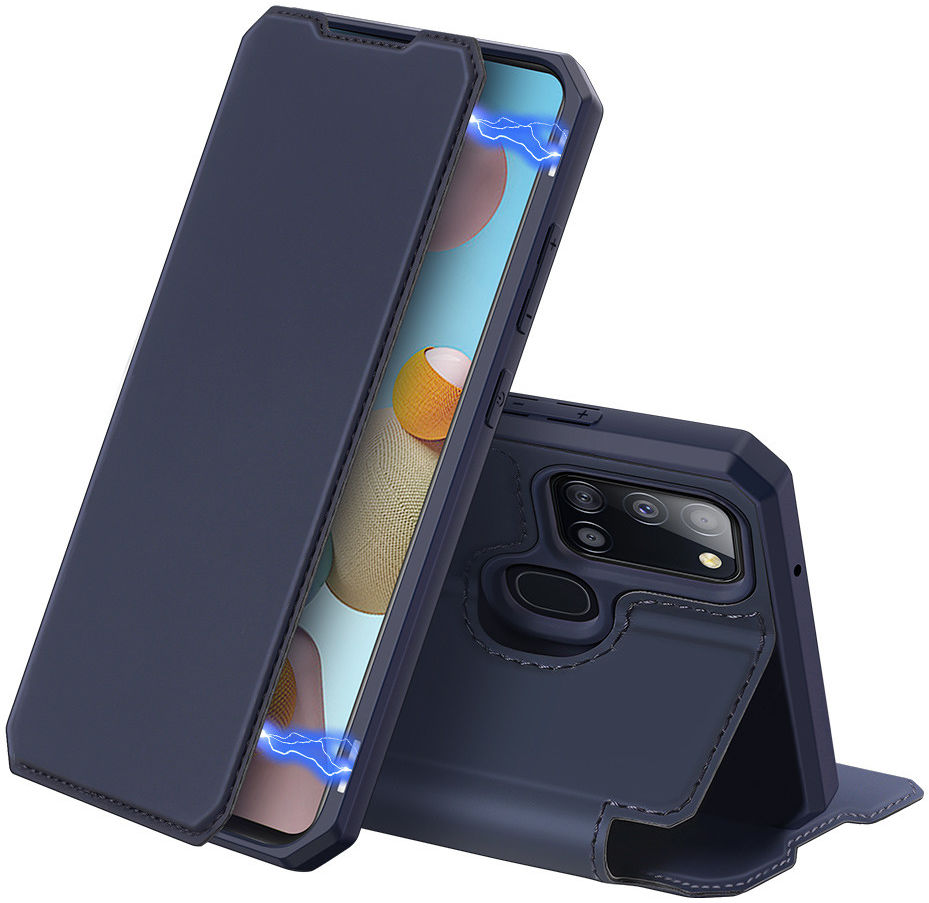 Dux Ducis Skin X Series Samsung Galaxy A21s Hoesje Blauw afbeelding 1