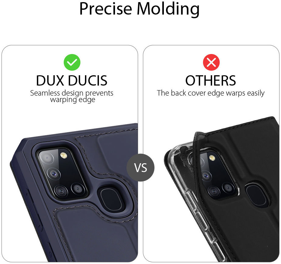 Dux Ducis Skin X Series Samsung Galaxy A21s Hoesje Blauw afbeelding 9