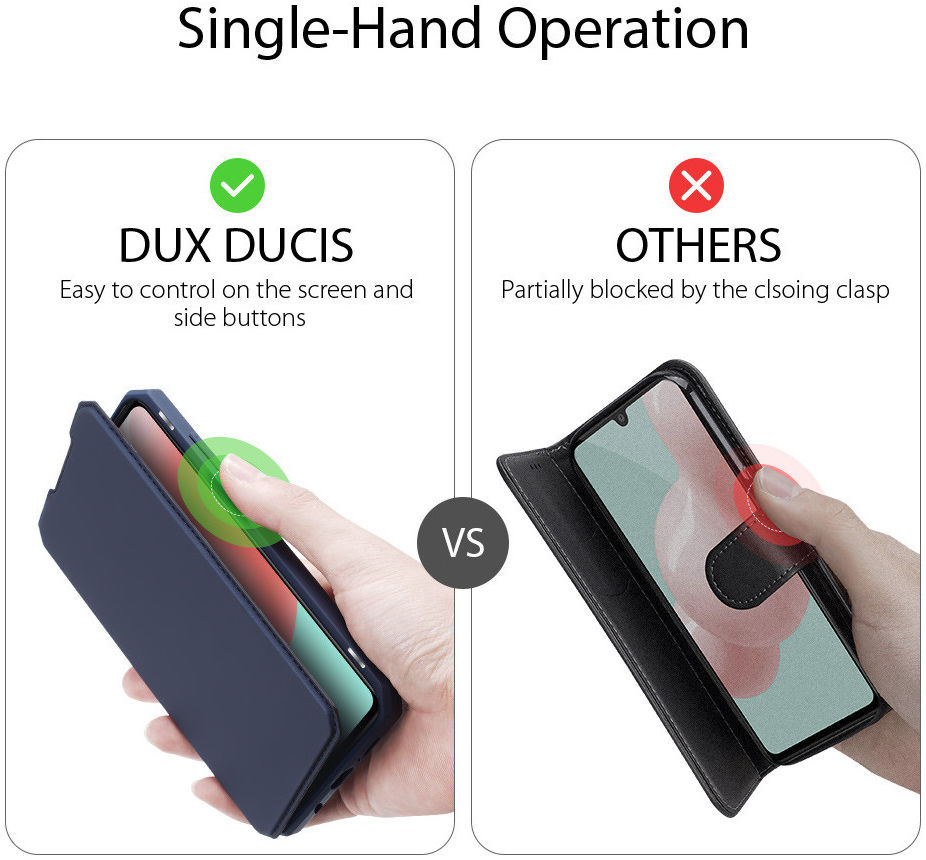 Dux Ducis Skin X Series Samsung Galaxy A41 Hoesje Blauw afbeelding 8