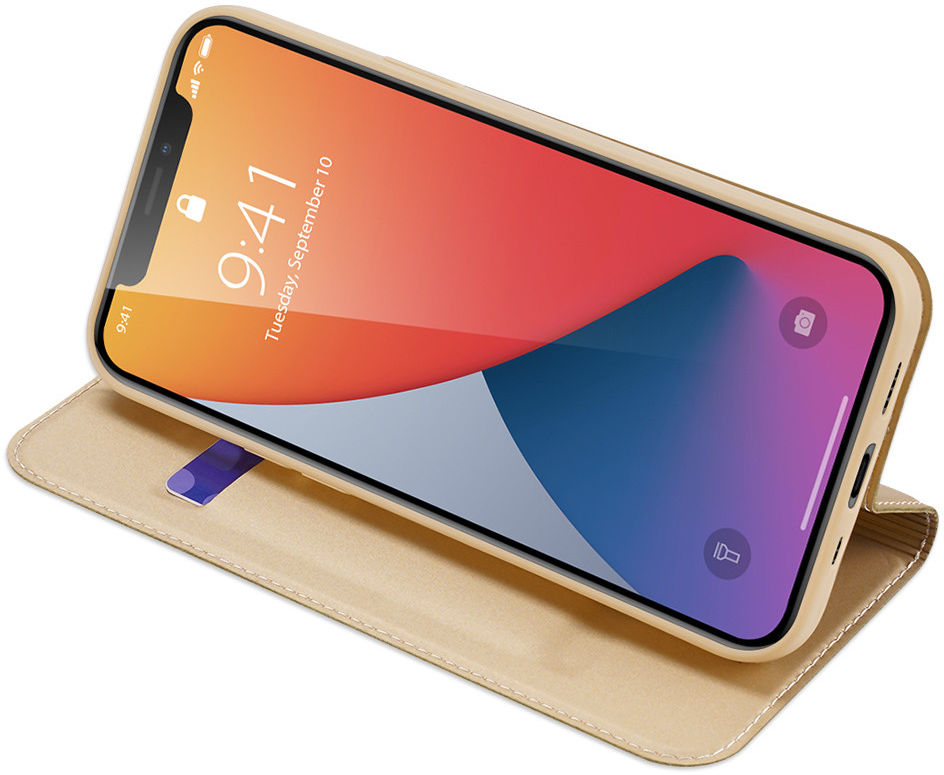 Dux Ducis Skin Pro Series Apple iPhone 12 Mini Hoesje Goud afbeelding 4