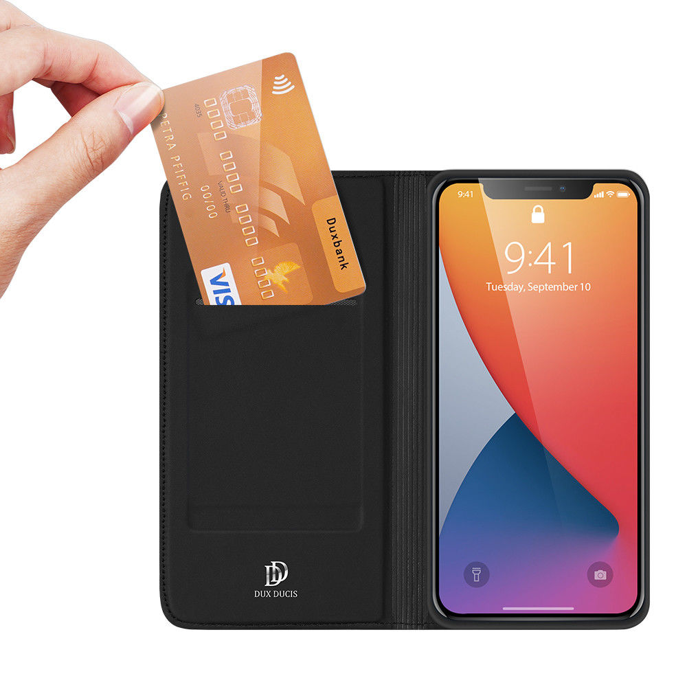 Dux Ducis Skin Pro Series Apple iPhone 12 Pro Max Hoesje Zwart afbeelding 2