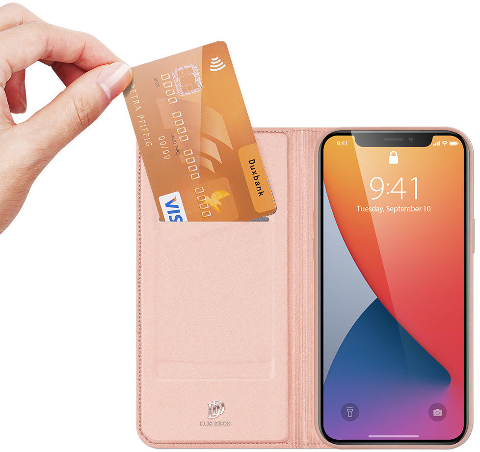 Dux Ducis Skin Pro Series Apple iPhone 12 Pro Max Hoesje Roze afbeelding 2