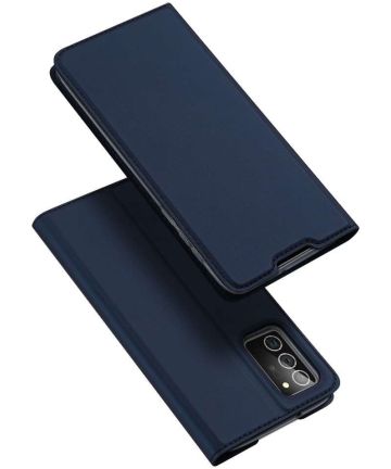 Dux Ducis Skin Pro Series Samsung Galaxy Note 20 Portemonnee Blauw Hoesjes