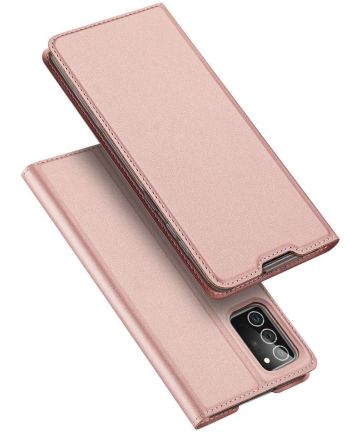 Dux Ducis Skin Pro Series Samsung Galaxy Note 20 Portemonnee Roze Hoesjes