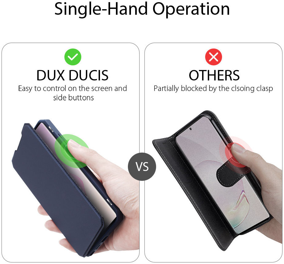 Dux Ducis Skin X Series Samsung Galaxy Note 20 Hoesje Blauw afbeelding 9