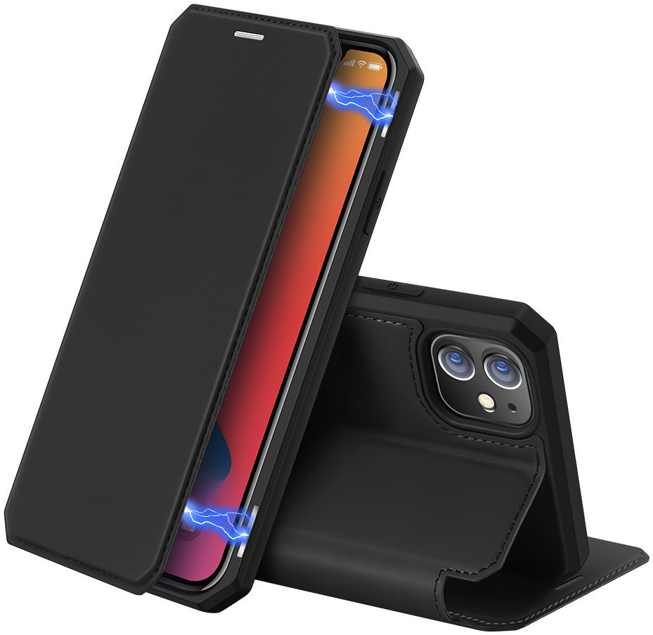Dux Ducis Skin X Series Apple iPhone 12 Mini Hoesje Zwart afbeelding 1
