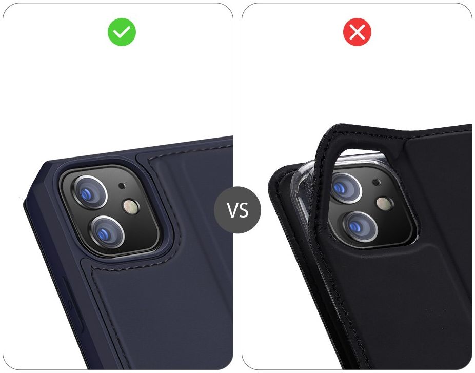Dux Ducis Skin X Series Apple iPhone 12 / 12 Pro Hoesje Blauw afbeelding 4