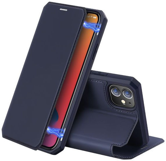 Dux Ducis Skin X Series Apple iPhone 12 / 12 Pro Hoesje Blauw afbeelding 1