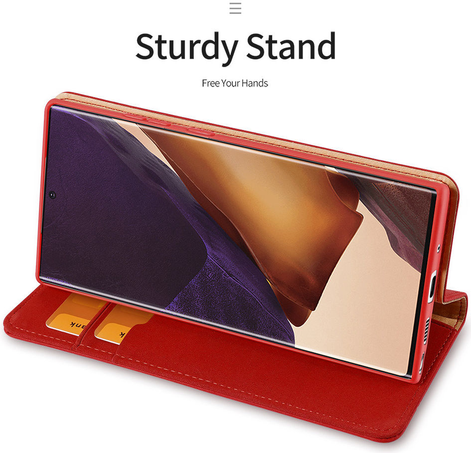 Dux Ducis Wish Series Samsung Galaxy Note 20 Hoesje Rood afbeelding 5