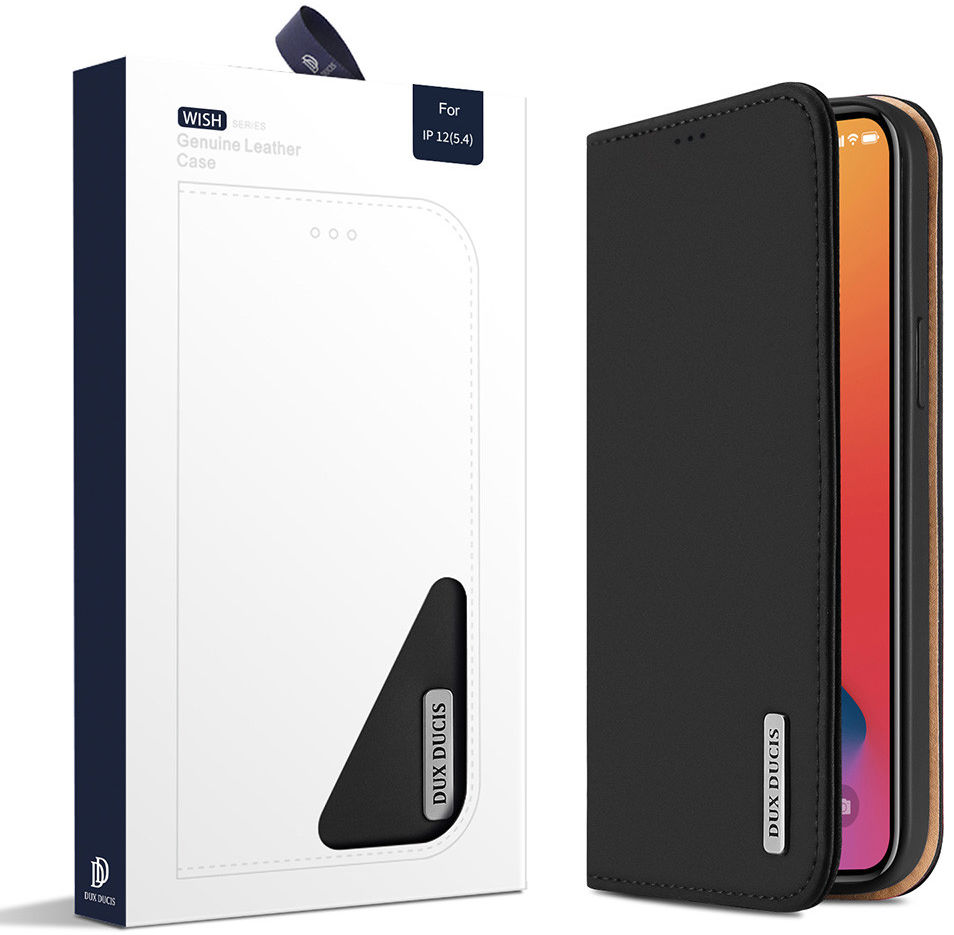 Dux Ducis Wish Series Apple iPhone 12 Mini Hoesje Book Case Zwart afbeelding 12