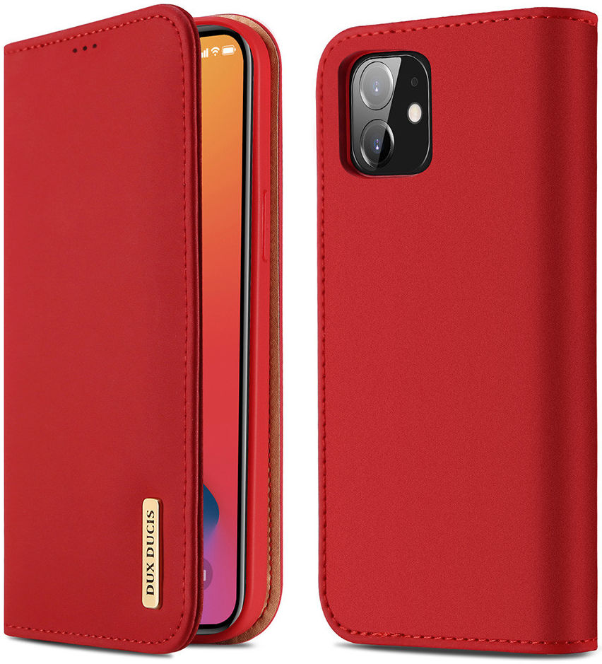 Dux Ducis Wish Series Apple iPhone 12 Mini Hoesje Book Case Rood afbeelding 4