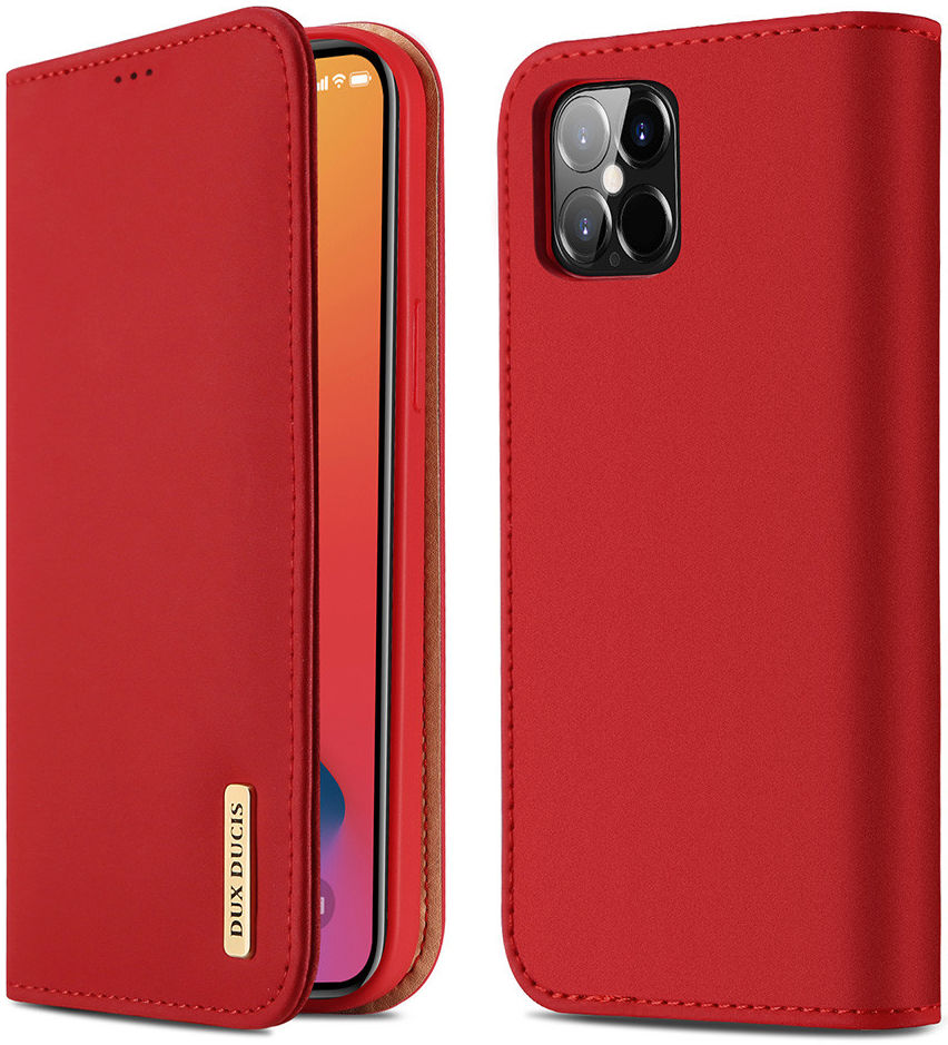Dux Ducis Wish Series Apple iPhone 12 Pro Max Hoesje Book Case Rood afbeelding 5