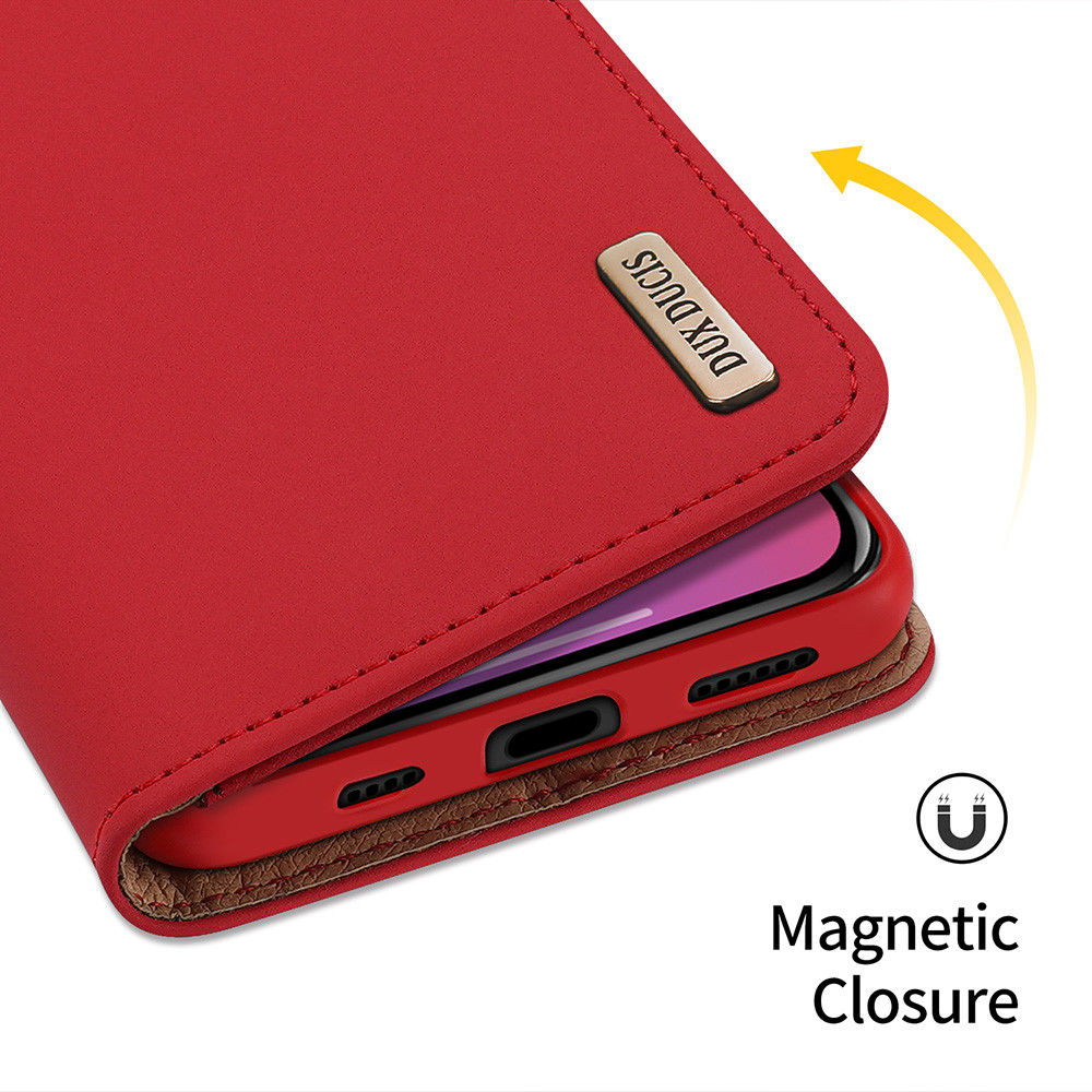 Dux Ducis Wish Series Apple iPhone 12 Pro Max Hoesje Book Case Rood afbeelding 9