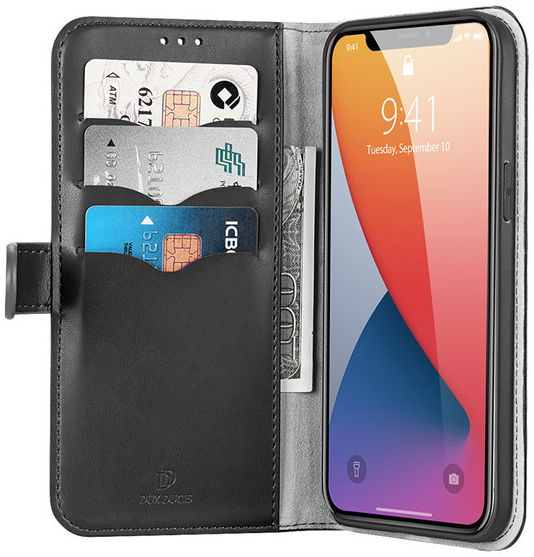 Dux Ducis Kado Series Apple iPhone 12 Mini Hoesje Book Case Zwart afbeelding 1