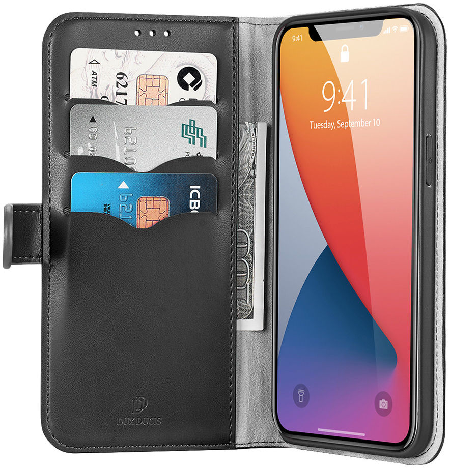 Dux Ducis Kado Series Apple iPhone 12 Pro Max Hoesje Book Case Zwart afbeelding 1