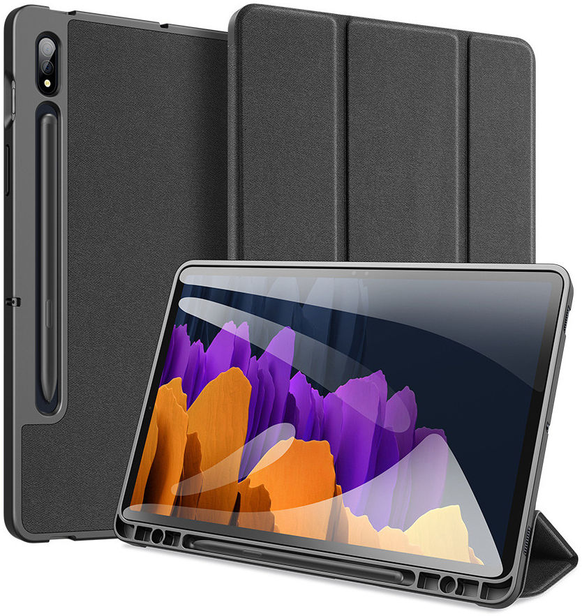 Dux Ducis Domo Series Samsung Galaxy Tab S7 Tri-fold Hoes Zwart afbeelding 1