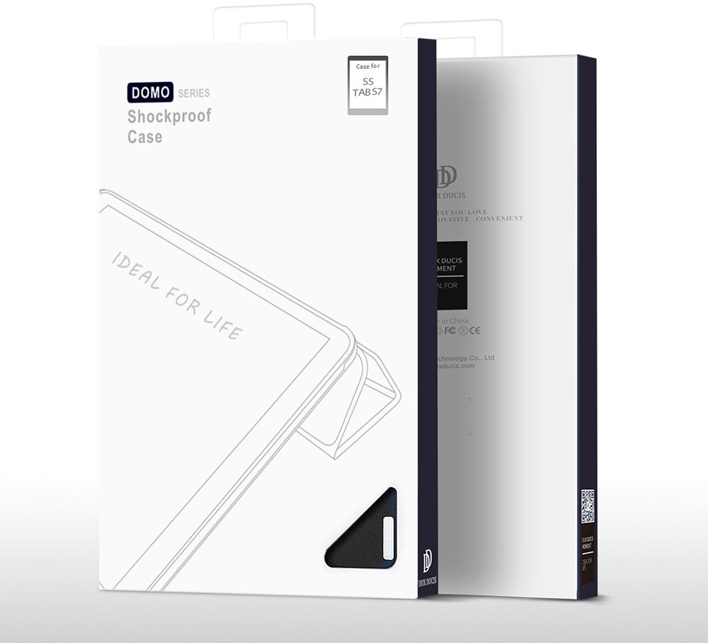Dux Ducis Domo Series Samsung Galaxy Tab S7 Tri-fold Hoes Zwart afbeelding 12