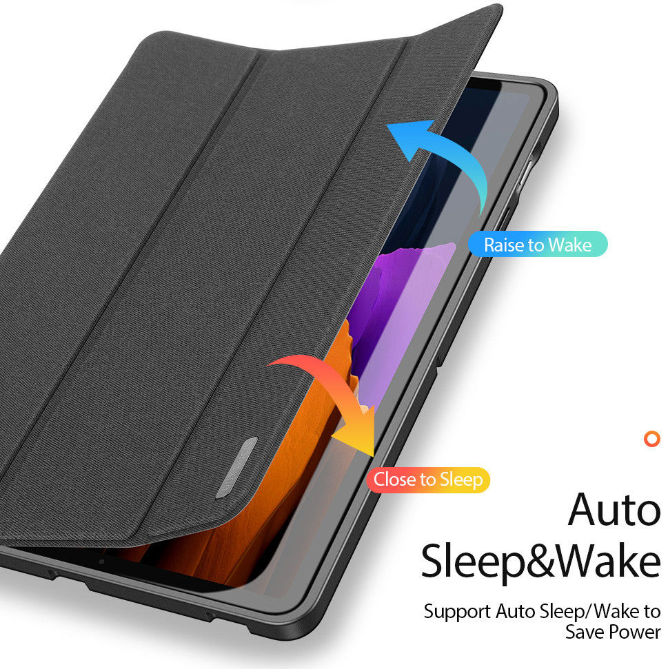Dux Ducis Domo Series Samsung Galaxy Tab S7 Tri-fold Hoes Zwart afbeelding 7