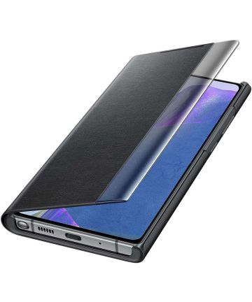 Origineel Samsung Galaxy Note 20 Hoesje Clear View Cover Zwart Hoesjes