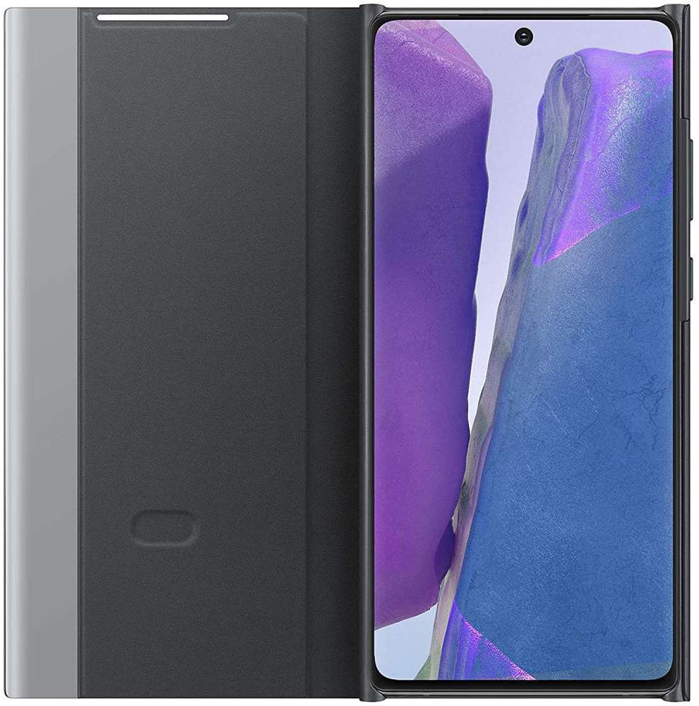 Origineel Samsung Galaxy Note 20 Hoesje Clear View Cover Zwart afbeelding 2