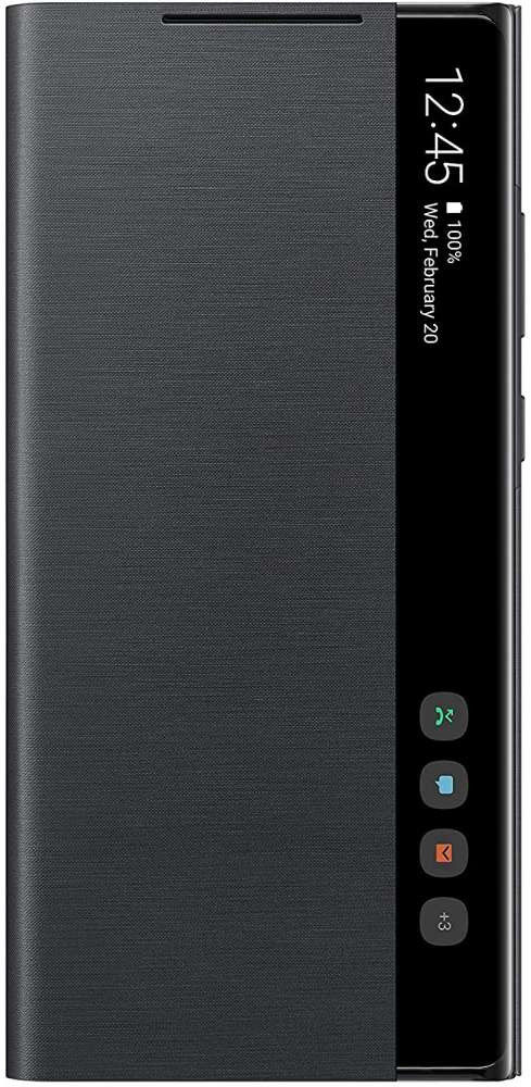 Origineel Samsung Galaxy Note 20 Hoesje Clear View Cover Zwart afbeelding 3