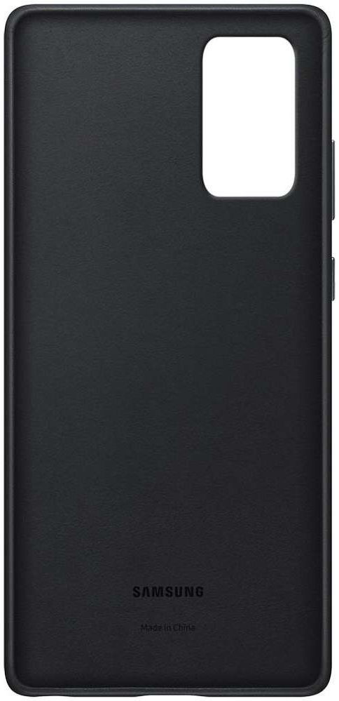 Origineel Samsung Galaxy Note 20 Hoesje Leather Back Cover Zwart afbeelding 4