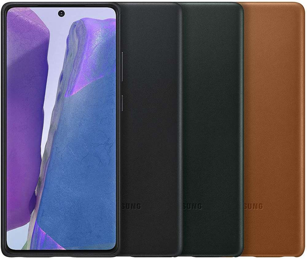Origineel Samsung Galaxy Note 20 Hoesje Leather Back Cover Bruin afbeelding 5