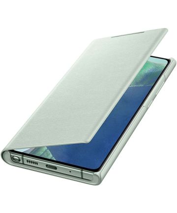 Origineel Samsung Galaxy Note 20 Hoesje LED View Cover Mint Groen Hoesjes