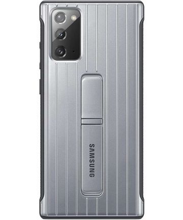 Origineel Samsung Galaxy Note 20 Hoesje Protective Stand Cover Zilver Hoesjes