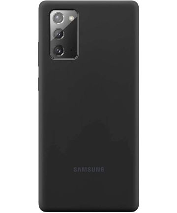 Origineel Samsung Galaxy Note 20 Hoesje Silicone Cover Zwart Hoesjes
