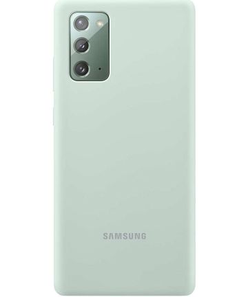 Origineel Samsung Galaxy Note 20 Hoesje Silicone Cover Mint Groen Hoesjes