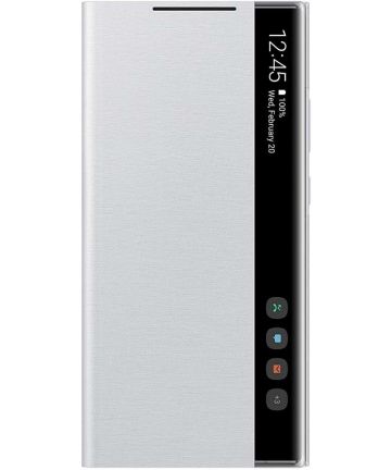 Origineel Samsung Galaxy Note 20 Ultra Hoesje Clear View Cover Wit Hoesjes