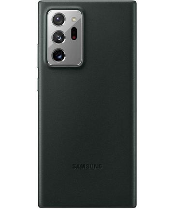Origineel Samsung Galaxy Note 20 Ultra Hoesje Leather Back Cover Groen Hoesjes