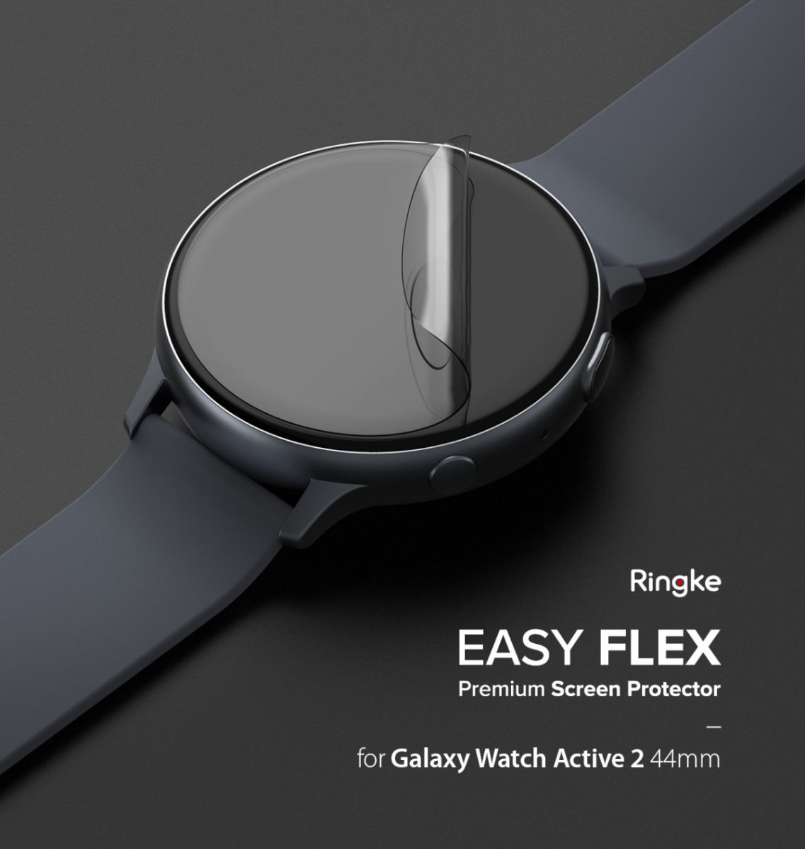 Ringke Easy Flex - Samsung Watch Active 2 44MM Screenprotector (3-Pack) afbeelding 11