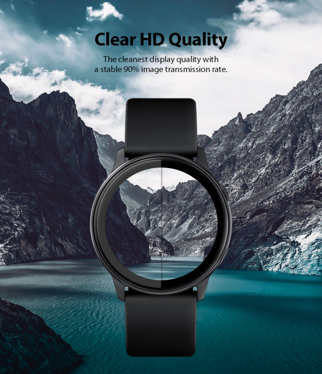 Ringke Easy Flex - Samsung Watch Active 2 44MM Screenprotector (3-Pack) afbeelding 6