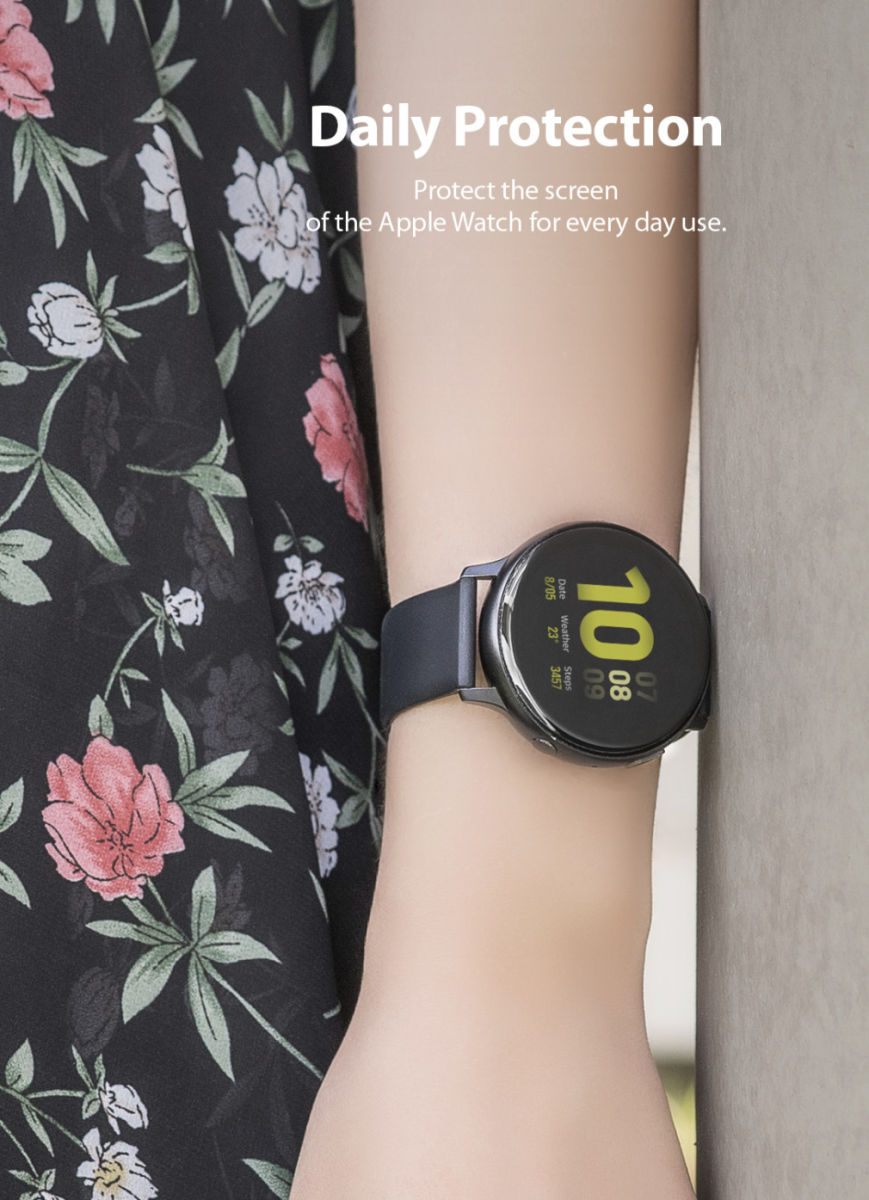 Ringke Easy Flex - Samsung Watch Active 2 44MM Screenprotector (3-Pack) afbeelding 9