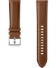 Origineel Samsung Universeel Smartwatch 20MM Bandje Premium Leer Bruin