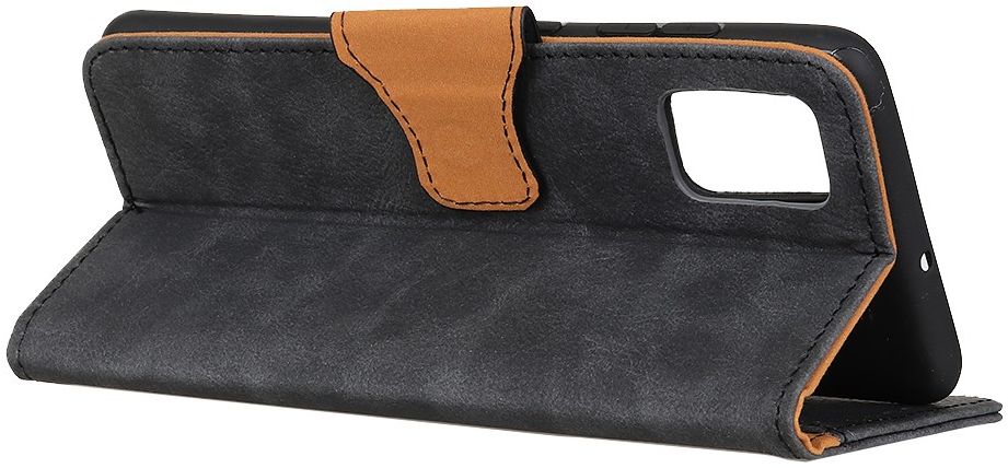 Samsung Galaxy A31 Hoesje Vintage Wallet Kunstleer Book Case Grijs afbeelding 7
