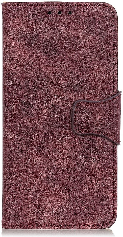Samsung Galaxy A31 Hoesje Vintage Wallet Kunstleer Book Case Rood afbeelding 2