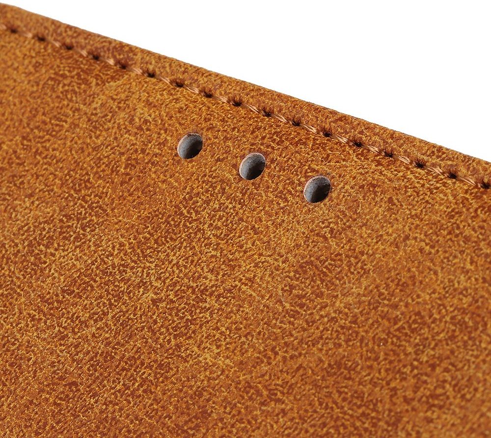 Samsung Galaxy A31 Hoesje Vintage Wallet Kunstleer Book Case Bruin afbeelding 10