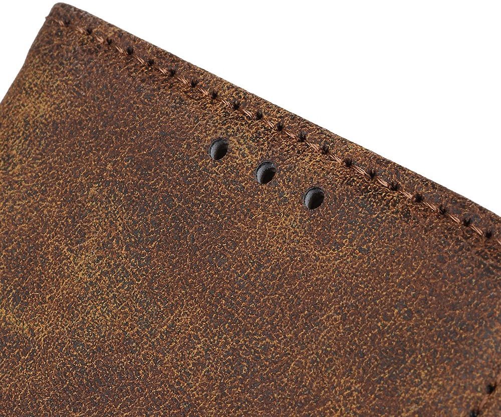 Samsung Galaxy A31 Hoesje Vintage Wallet Kunstleer Book Case Coffee afbeelding 10