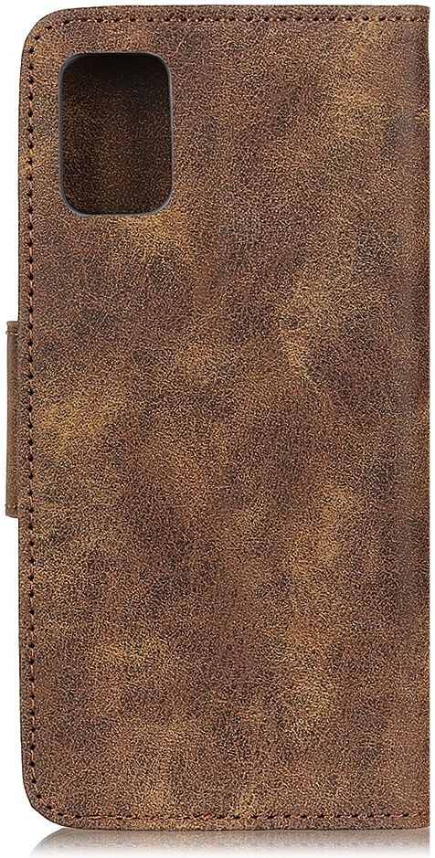 Samsung Galaxy A31 Hoesje Vintage Wallet Kunstleer Book Case Coffee afbeelding 5