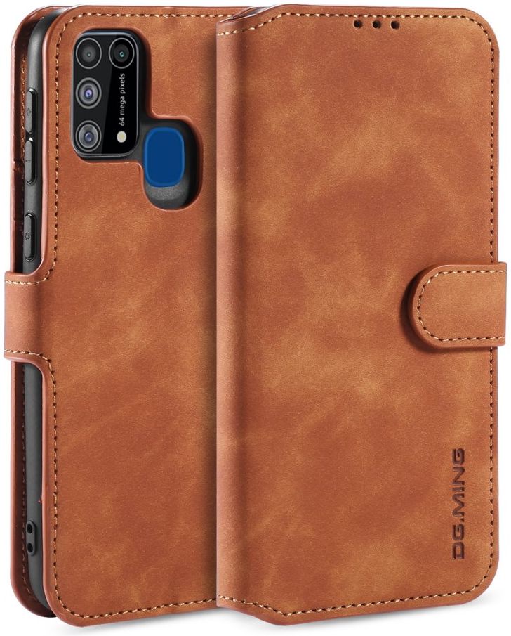 DG Ming Retro Portemonnee Samsung Galaxy M31 Hoesje Bruin afbeelding 1