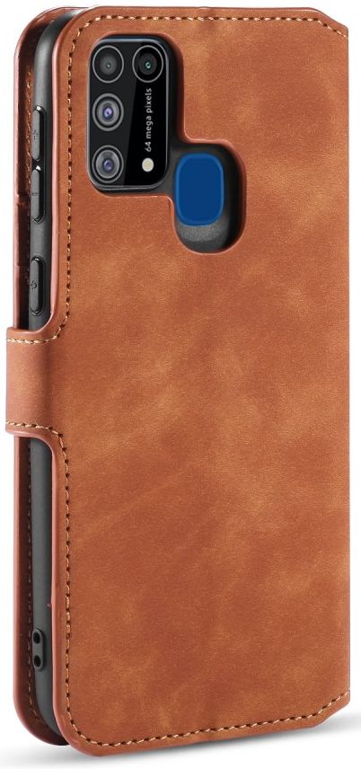 DG Ming Retro Portemonnee Samsung Galaxy M31 Hoesje Bruin afbeelding 3