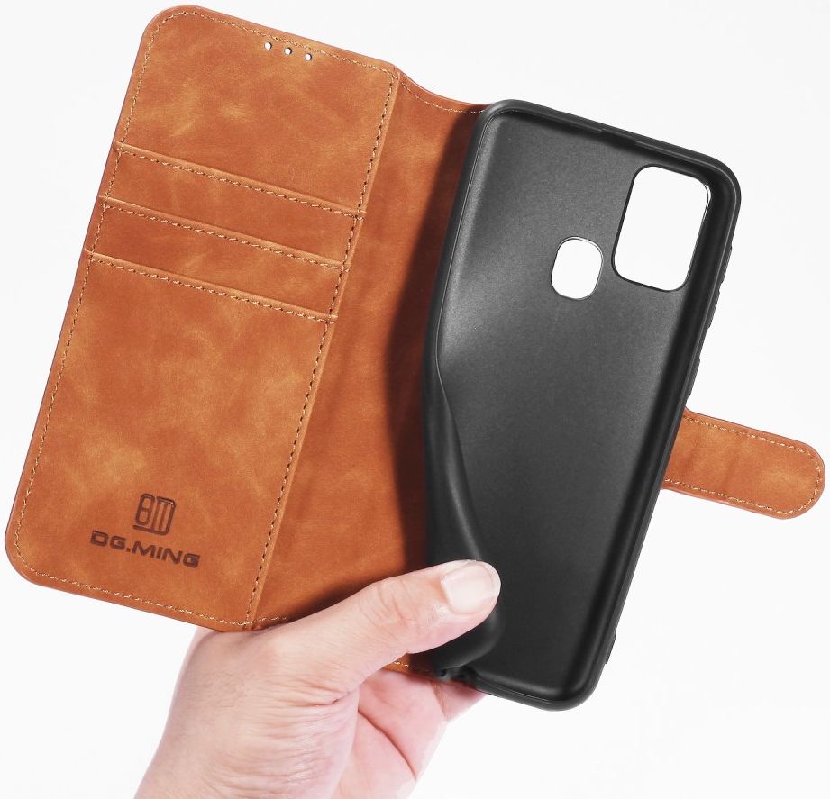 DG Ming Retro Portemonnee Samsung Galaxy M31 Hoesje Bruin afbeelding 7