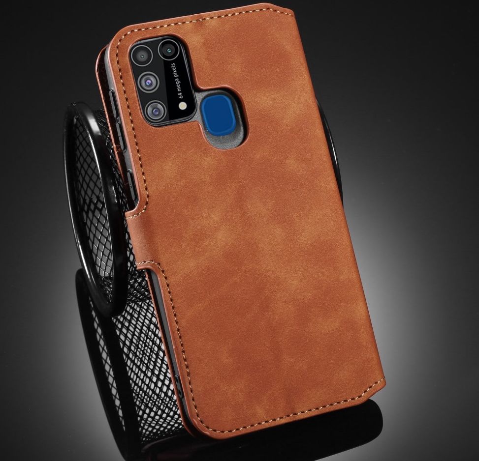 DG Ming Retro Portemonnee Samsung Galaxy M31 Hoesje Bruin afbeelding 14